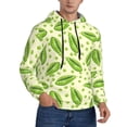 thumbnail image 2 of Haiem Green Peas Patterned Men's Hoodie with Kangaroo Pocket - Ideal Pullover Sweatshirt for Daily Wear, Travel, and Home-X-Large, 2 of 7