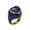 Gold Blue Stone, variant on Women's Stainless Steel Exaggerated Enamel Wedding Ring Heart Crystal Large Gemstone Thick Band Gold Green Red Stone Size 8