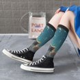 thumbnail image 3 of Lsque Starry Sky Cloud Wolf Printed Crew Socks Men's Women's LightWeight Thin Casual Calf Socks ,Knee High Socks,Cotton Socks, 3 of 9