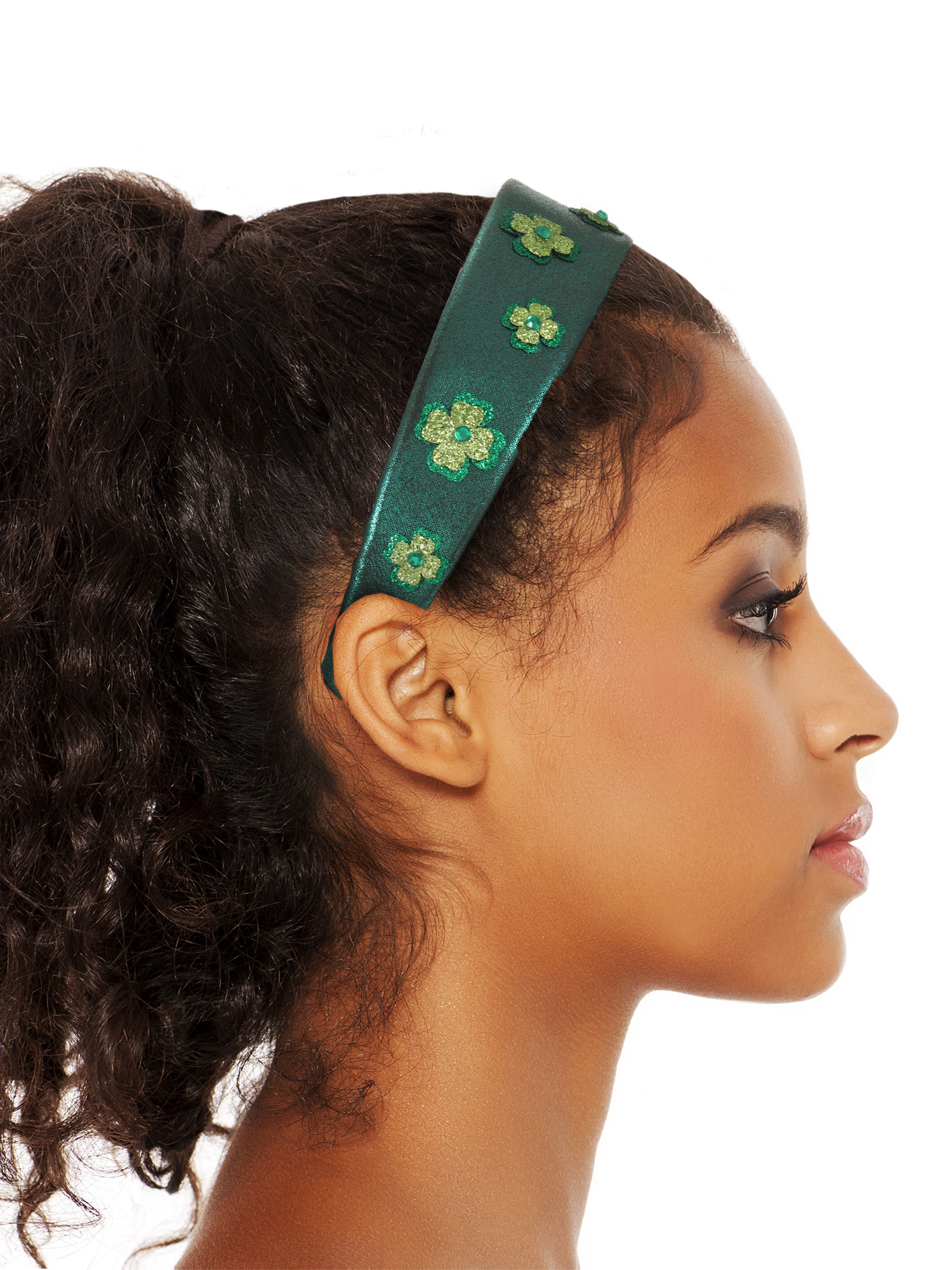 Way to Celebrate St. Patrick's Day&nbsp;Multicolor Glittery Shamrock Headband, 1 Piece