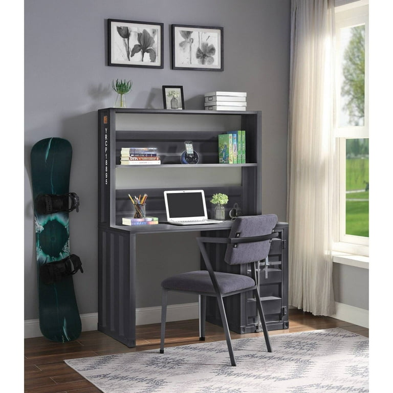 Free Shipping! ACME Cargo Metal Frame Desk and Hutch with Free Shipping! ACME Cargo Metal Frame Desk and Hutch with