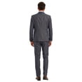 thumbnail image 4 of Tazzio Skinny Fit Shawl Lapel 3 Piece Suit Set with Trim Detail, 4 of 4