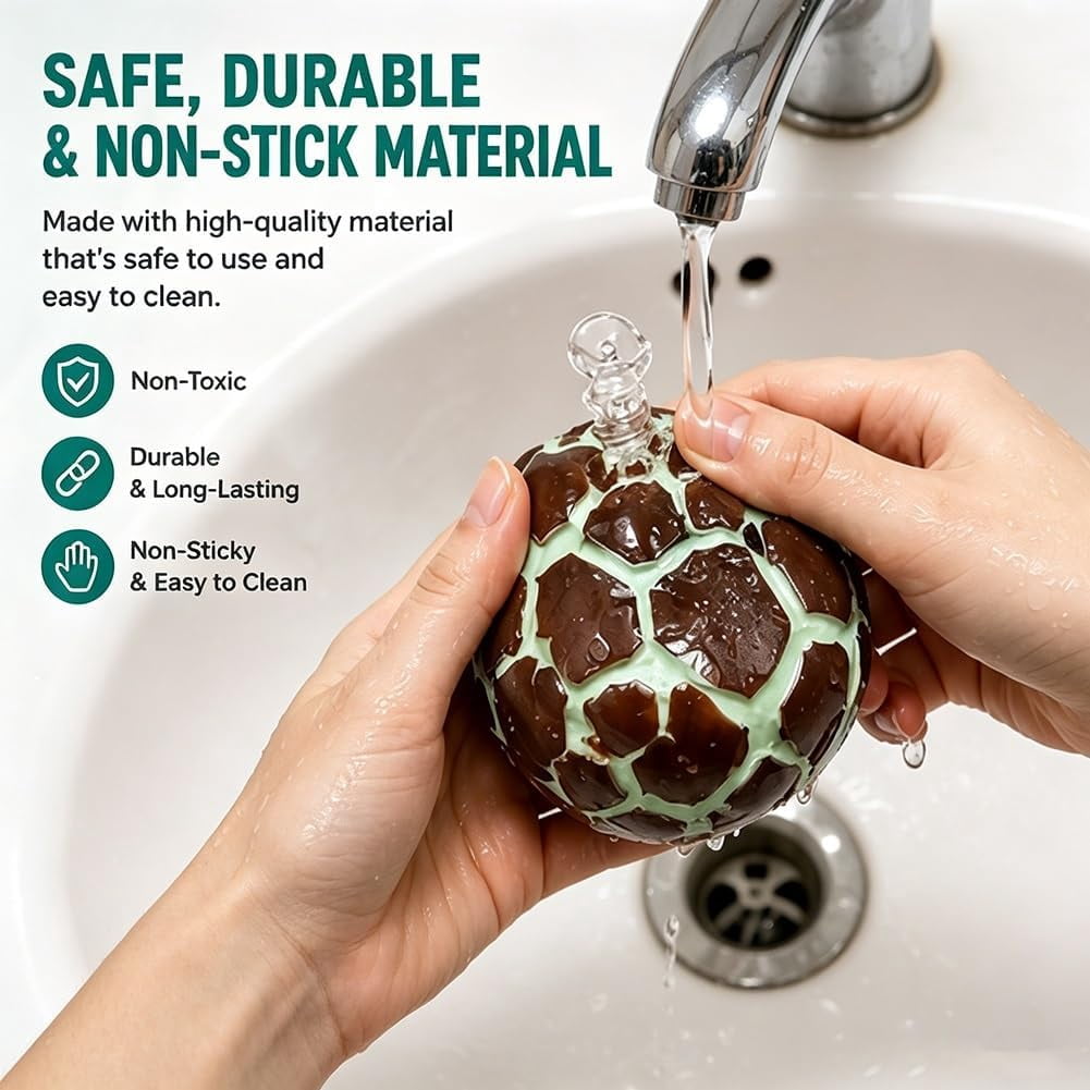 Crunchy Squishy Wax Cracking Squishy Super Relaxing Crispy Handmade Ball, Crunchy Toys, Squeeze and Enjoy, Slow Rising Squeeze Stress Ball for Anxiety, Relief and Focus(Style-2)
