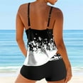 thumbnail image 3 of CNKOO Women‘S Tankini Large Bikini Digital Suspender Beach Split Swimsuit, 3 of 3