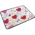 thumbnail image 2 of GZHJMY Valentine's Day Hearts Door mat Non Slip Floor Door Rug, Soft Floor Mat for Kitchen Garden Bedroom Indoor Outdoor Entrance Home Holiday Decoration 23.6" x15.7", 2 of 7