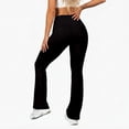 thumbnail image 5 of Athletic Pants for Women Plus Size Pull on Pants Casual Wide Leg Yoga Pants Bell Bottom Leggings for Workout Running Athletic Activewear, 5 of 7