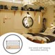 thumbnail image 3 of 1Set Wooden Shelf Iron Wall-mounted Storage Rack Storage Device for Living Room, 3 of 3