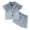 Grey, variant on Kids 2-Piece Paj Set,Toddler Short Sleeve Lapel Paj,Girls Boys Sleepwear Set Grey 3-4 Years