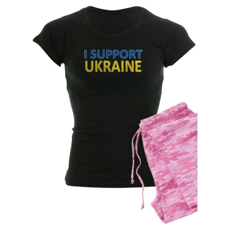 

CafePress - I Support Ukraine Pajamas - Women s Dark Pajamas
