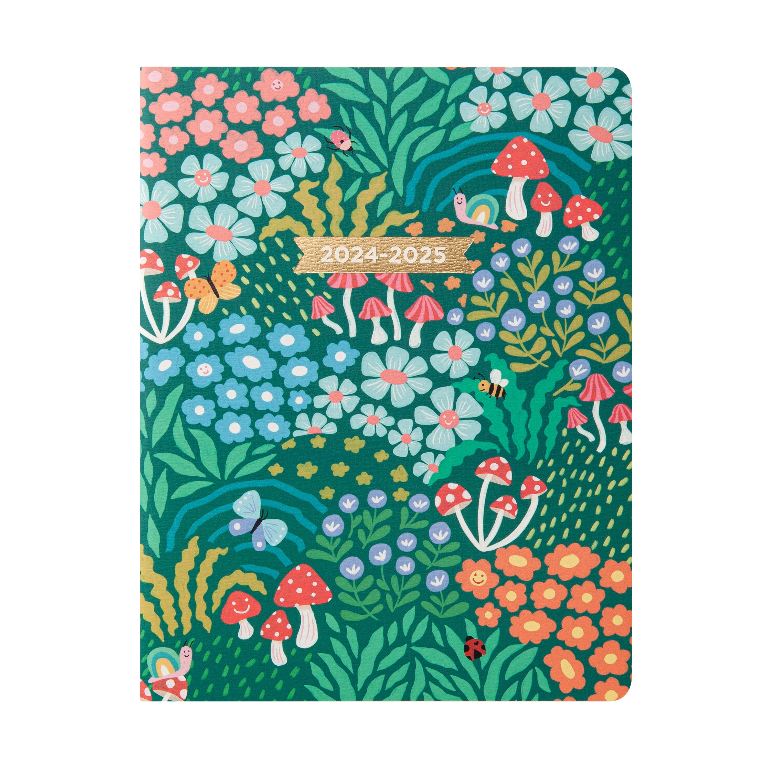 2024 - 2025 Mintgreen MW Flexible Monthly Mushroom Planner 