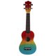 thumbnail image 1 of GOOHOCHY 1 juego de ukelele de madera de 21 pulgadas pintado a mano para principiantes, 1 of 8