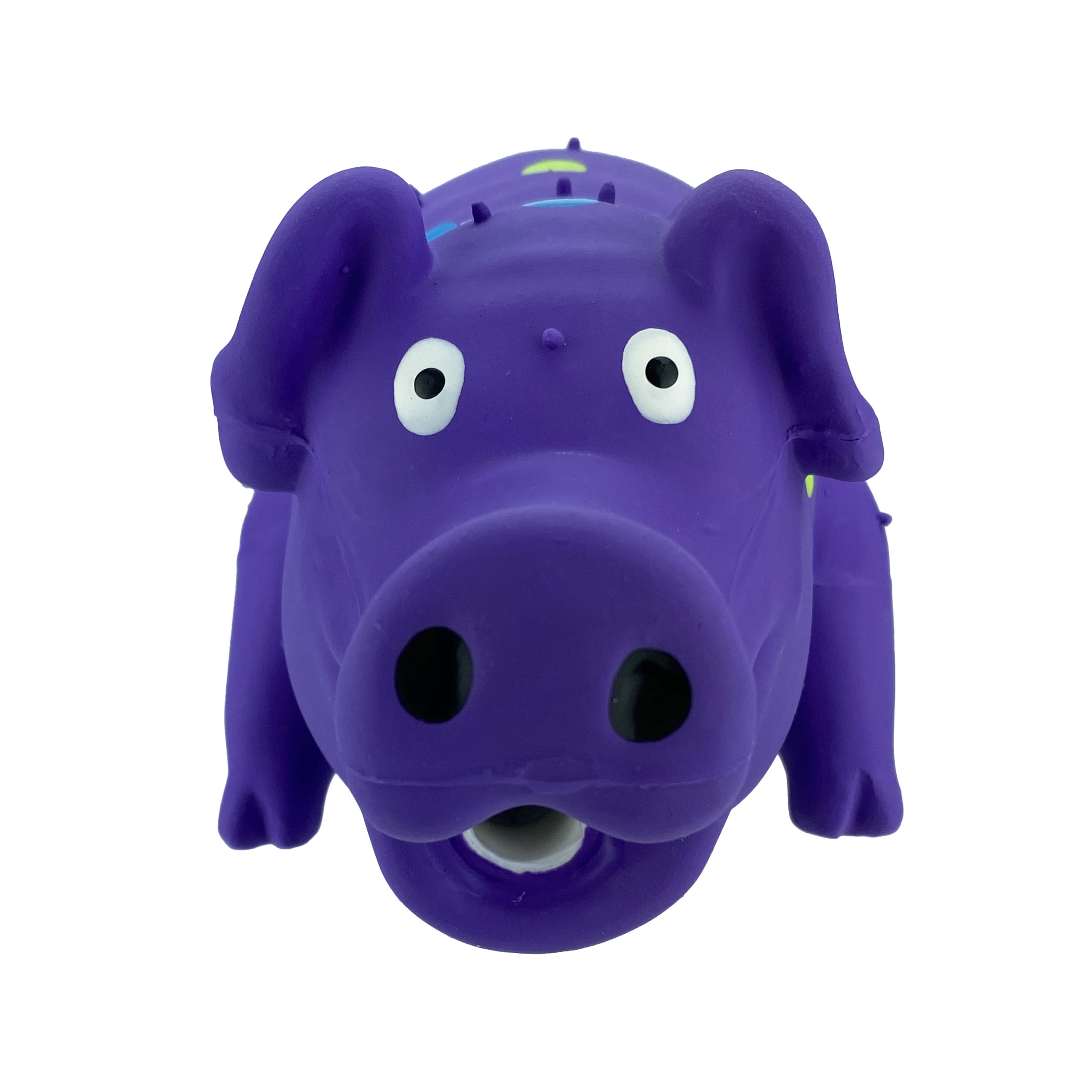 Vibrant Life Pigglesworth Latex Dog Toy, Purple
