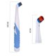thumbnail image 5 of Cepillo de limpieza eléctrico con 4 cabezales de cepillo doméstico multiusos para baño/cocina y zapatos Cepillo de fregado eléctrico doméstico (blanco y azul) JAMW Sencillez, 5 of 5