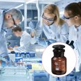 thumbnail image 5 of Unique Bargains 60mL Amber Reagent Media Graduated Borosilicate Glass Storage Bottle Amber Cap, 5 of 5