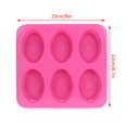 thumbnail image 4 of CNKOO Six Consecutive Oval Soap Molds  New Silicone Soap Molds  Lace Pattern Molds, 4 of 6