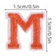 thumbnail image 2 of BESTYASH 3Sets Orange Felt Iron on Letter Board Alphabet Patches for Sewing Clothes Jackets Bags, 2 of 6