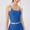 Blue, variant on Cropped Tank Tops For Women Sevevn Women's Solid Color Fashionable Leisure Fitness Sports Slim Tank Compression Tank Tops For Women