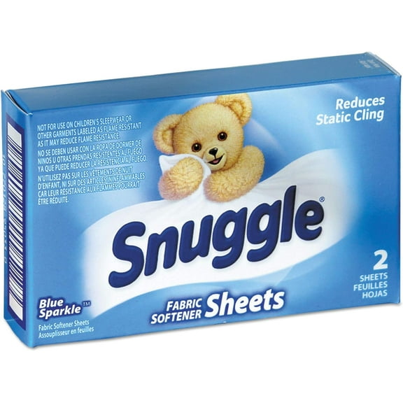 Vend-Design Fabric Softener Sheets, Blue Sparkle, 2 Sheets/Box, 100 Boxes/Carton