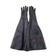 thumbnail image 1 of Guantes de chorro de arena negros de goma a rayas, guantes de chorro de arena abrasivos para gabinete de chorro de arena de 65 x 30 cm, 1 of 5