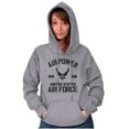 thumbnail image 4 of Us Air Force USAF Power Wings Logo Unisex Plus Fleece Graphic Hoodie Brisco Brands 2X, 4 of 5