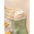 thumbnail image 7 of CHUNTIAN Women's 4 Pairs Sheer Mesh Flower Patterned Thin Casual Crew Socks Transparent Cute Summer Socks, 7 of 7