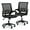 Black, variant on Magshion Set of 2 Office Chairs Mid Back Swivel Desk Chairs, Height Adjustable Ergonomic Mesh Computer Chairs with Armrest & Lumbar Support, Red