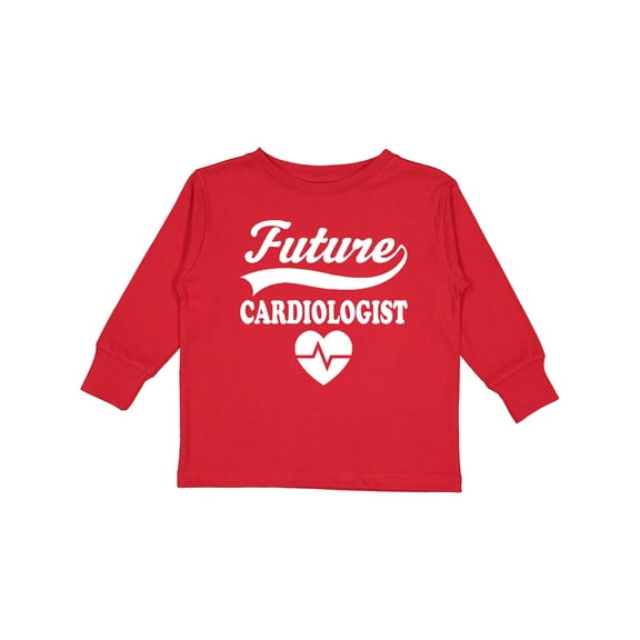Inktastic Future Cardiologist Childs Medical Occupation Boys or Girls Long Sleeve Toddler T-Shirt