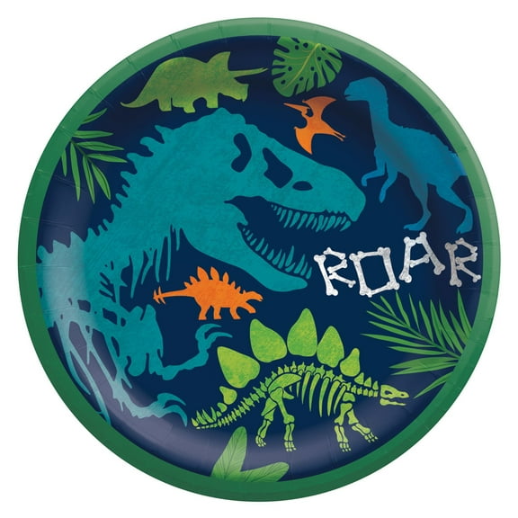 Dino-Mite Birthday Large Paper Plates (8ct)