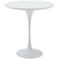thumbnail image 1 of Table d'Appoint en Bois LexMod Lippa de 20 Po en Blanc, 1 of 4