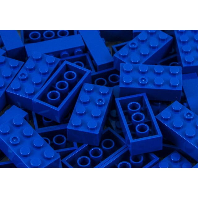IMEX 2x4 Stud Royal Blue Interlocking Building Bricks 100 Pieces