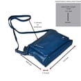 thumbnail image 2 of Bolso bandolera Wise Owl Accessories Small de piel azul, 2 of 7