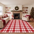 thumbnail image 4 of KUETH 3'x5' Christmas Machine Washable Area Rug, Non-Slip Rugs for Bedside, Entryway and Small Living Space, Red, 4 of 8