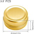 thumbnail image 2 of 15 Pcs Échantillon Vide 10ml Pots en Aluminium Vide Contenant Cosmétique Petit Rond, 2 of 5