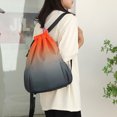 thumbnail image 4 of LYMAYTER Sports Backpack Gradient Color Drawstring Design Large Capacity Travel for Gym Yoga Fitness Outdoor Activities, 4 of 8