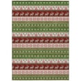 thumbnail image 2 of Addison Rugs Chantille Indoor/Outdoor Transitional Holiday Green Machine Washable Rectangle Rug, 10' x 14', 2 of 7