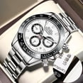 thumbnail image 2 of Pagani Design Daytona Homage Men's Watch Panda Analog Quartz Japan Movement Chronograph Luxury Wrist Watch Business Waterproof Silicone Strap Sports Pagani Watches for Men, 2 of 7