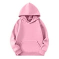 thumbnail image 5 of Garbnen Hoodie for Teen Girls Pink Long Sleeve Plus Size Oversized Sweatshirt with Pocket Fall Fleece Preppy Teens Girls Trendy Clothes 5-6 Years, 5 of 6