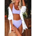 thumbnail image 5 of Bsubseach Women's Blouse Top Long Sleeve Button Front White Swimwear Cover-Up, One Size, 5 of 7