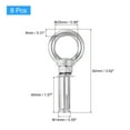 thumbnail image 2 of Uxcell 304 Stainless Steel Ring Lifting Expansion Eyebolt with Eye Ring Silver M10 x 60mm 8 Pcs, 2 of 5