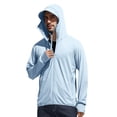 thumbnail image 2 of JoveMarine Men and Women UPF 50+ Sun Protection - Lightweight Fishing Shirts for Men Long Sleeve Zip Up Hoodie Couple Skin Sun Protection Breathable Water Resistant Workwear,Sky Blue 3XL, 2 of 7