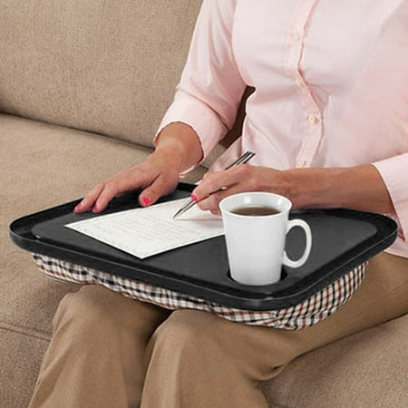Lap Bead Case BEAD BEE Lap Desk For Laptop Chair Student Studying Homework Writing Portable Dinner Tray ()