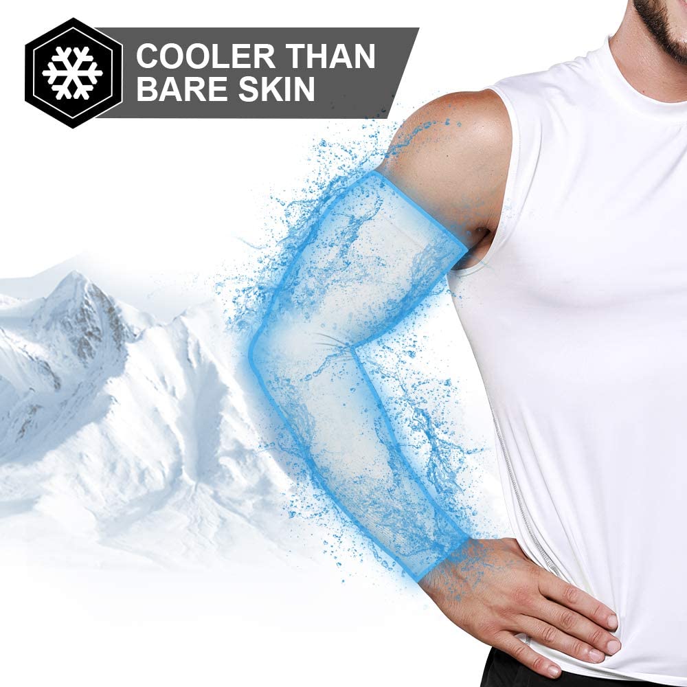 Speedway 2 Pair Unisex Outdoor Sports Cooling Arm Sleeves – UV Sun Protection
