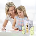 thumbnail image 2 of Cute Rabbit Bookends,Decorative Bookends,Cute Rabbit Bookends,Book Ends for Shelves,Book Ends for Kids Rooms, Kids Bookends can accommodate 1 to 4 Books(Green), 2 of 12