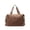 Brown, variant on Canvas Duffel Pouch For Women, Large Capacity Travel Weekend Pouch Nighttime Pouch For Gym, Yoga & Short Trips, Light Crossbody Continue Tote With Handles