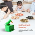 thumbnail image 6 of Jygee Toothpick Box Toothpick Storage Case Automatic Dispenser Bird Shape ABS Plastic Holder, Green, 6 of 10