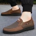 thumbnail image 7 of Men Walking Shoes Breathable Hollow Mesh Casual Shoes Lightweight Non Slip Slip On Thick Rubber Sole Loafers Three Classic Solid Color Daily Outdoor Sneakers, 7 of 7