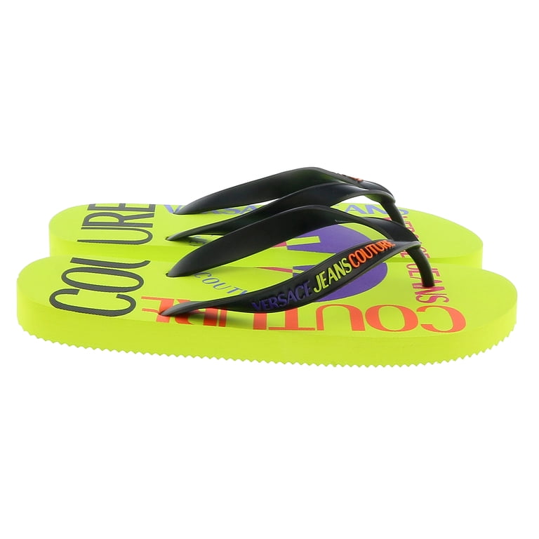 Versace Jeans Couture Mens Neon Yellow Signature Colorblock  display picture 1