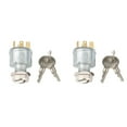thumbnail image 1 of 2X for Ignition Switch, Switch Key Fits Golf Cart 33639-G01,Golf Cart Accessories,4 x standard keys 2 x ignition switch,silver, 1 of 8