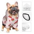 thumbnail image 3 of Fotbe Strawberry Sudadera con Estampado para Perros Pequeños – Suéter con Capucha para Mascotas, Tela Suave de Forro Polar con Bolsillo-Large, 3 of 7