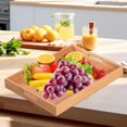 thumbnail image 4 of Bamboo Serving Tray Breakfast Coffee Table Tray, 45cmx33cmx4.3cm, 4 of 6